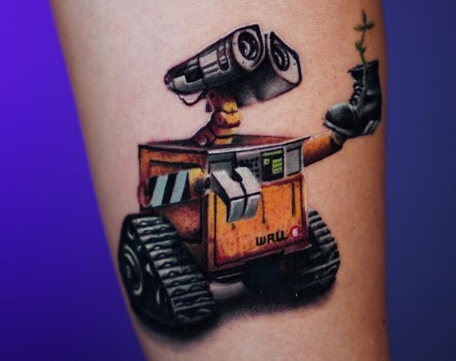 WALL-e Tattoo In Color by Yeins Gomez